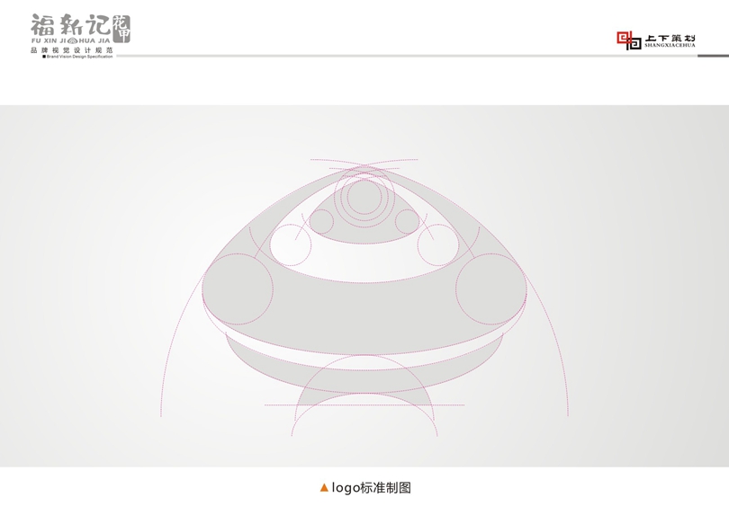 福新記花甲標(biāo)志設(shè)計(jì)，新鄉(xiāng)logo設(shè)計(jì)